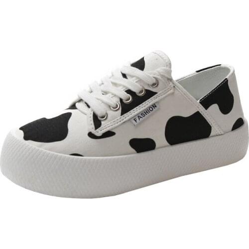 Canvas Shoes Womens Fashion In Spring And Summer Leopard Print Vulcanized Shoeses Flat Bottom Leisure Bread Sneakers Shoes