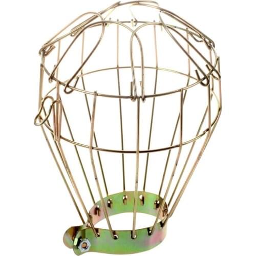 Iron Wire Bulb Cage, Clamp On, Old Look, Vintage Lighting, Steampunk