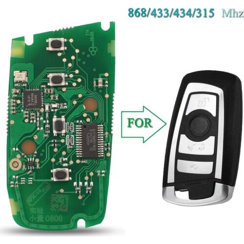Bilchave 315/433/434/868Mhz For BMW CAS4 F System 3 5 7 Series Fob 2009-2016 Fob Remote Car Key Circuit Board Replacement