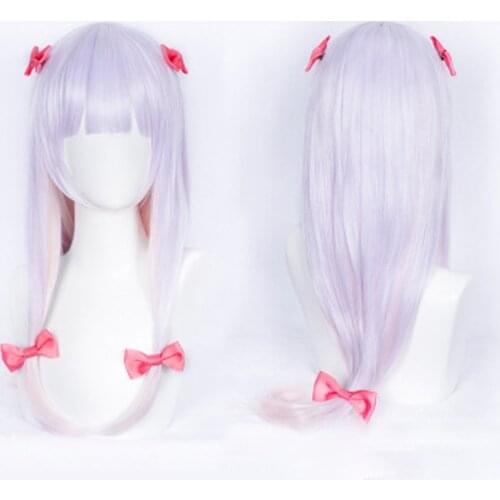 Anime Eromanga Sensei Izumi Sagiri Cosplay Costume Japanese Kimono Women Girl Halloween Carnival Party Spring Cosplay Wig Shoes