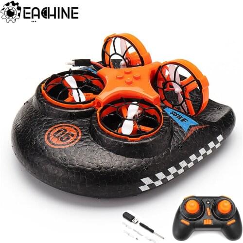 Eachine E016F 3-in-1 RC Quadcopter Drone Helicopter EPP Flying Air Boat Land Driving Mode Detachable One Key Return Toys RTF