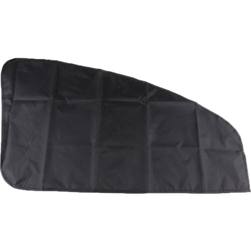 2 Pair Magnetic Sunshade Curtains with Double Sides for Oblique Window Car Vehicles Vinyl + Silver Leaf