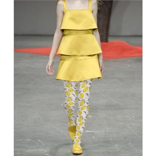 Fashion Pear Print Pantyhose Womens Patterned Painting Tights