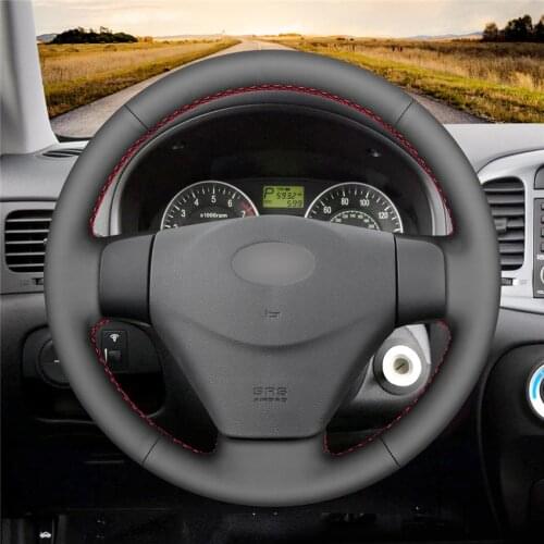 DIY Anti-Slip Wear-Resistant Steering Wheel Cover For Hyundai Getz (Facelift) Accent 2005-2011 Car Interior Decoration