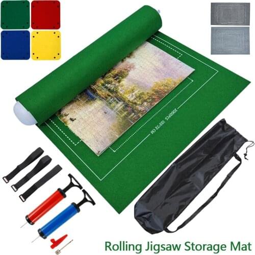 Puzzle Organizer Blanket Jigsaw Storage Mat Puzzle Saver Felt Pad Roll-Up Puzzle Underlay Felt Cloth Game pad Accessories