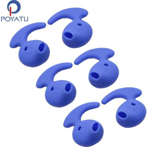 POYATU Earhook Ear Gel Tips For Samsung Galaxy S6 S6Edge G9200 G9250 G9208 Note5 Samsung Level U Replacement Earbuds Silicone