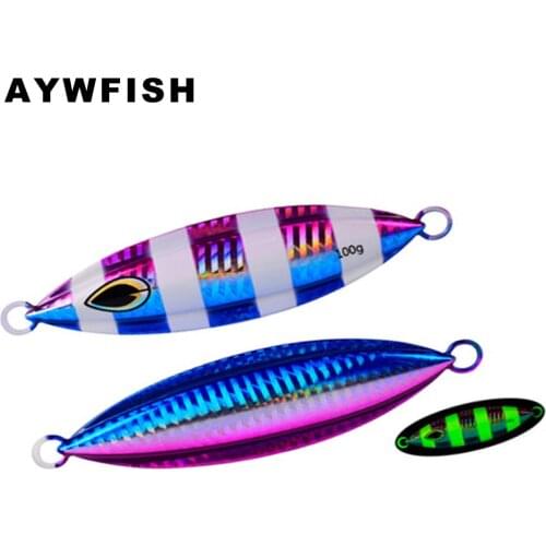AYWFISH Lead Fish 40G / 60G / 80G / 100G / 150G / 200G Big Game Lures Sinking Trolling Metal Hard Baits Artificial Slow Jigging