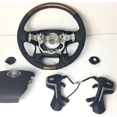 Steering wheel For Land cruiser, lc200 steering wheel use on 2008-2015 LAND CRUISER.Wooden steering wheel FOR lC200
