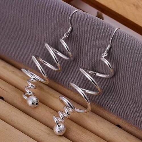 925 sterling silver earrings high quality elegant cute women Charms wedding classic jewelry hook lovly gift