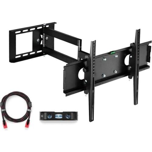 Articulating TV Wall Mount Bracket for 26"-55"LCD LED Plasma 3D TV with VESA up to 400x400, Full Motion Tilt Swivel long arm