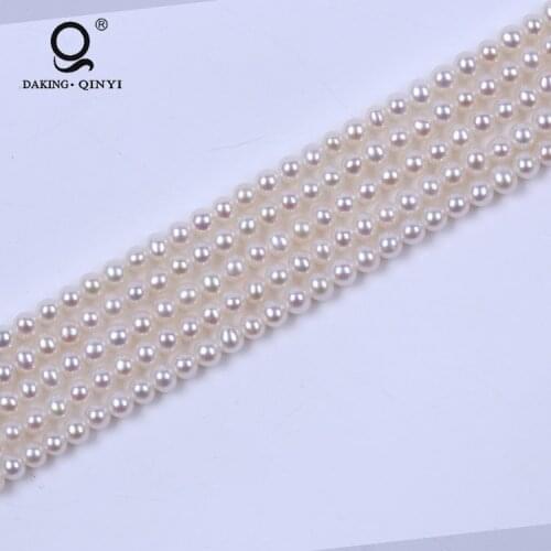 Daking Jewelry Best Price Of True Pearl,3mm Round Freshwater Pearl Strands