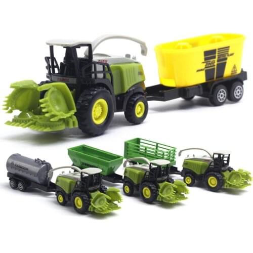 1 PC 1/55 Kids Toy Diecast Farm Truck Tractor Friction Car Model Toy Kids Educational Toy Gift