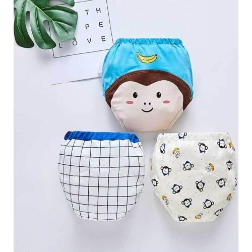 3pcs Reusable Baby Training Pants Infant Waterproof Pant Toddler Potty Underwear Newborn Boy Girl Swimming Diapers Nappy Panties