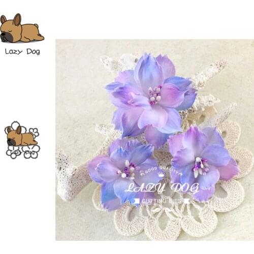 4PCS Flower Series Metal Cutting Dies Scrapbooking Stencil DIY Decorative Craft Embossing Die Cuts Card Making New Dies For 2019