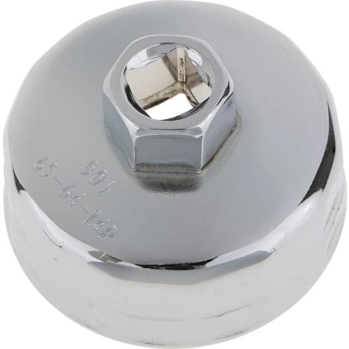 65mm 14 Flutes Oil Filter Wrench Removal Cap Tool Socket Spanner 901, Steel