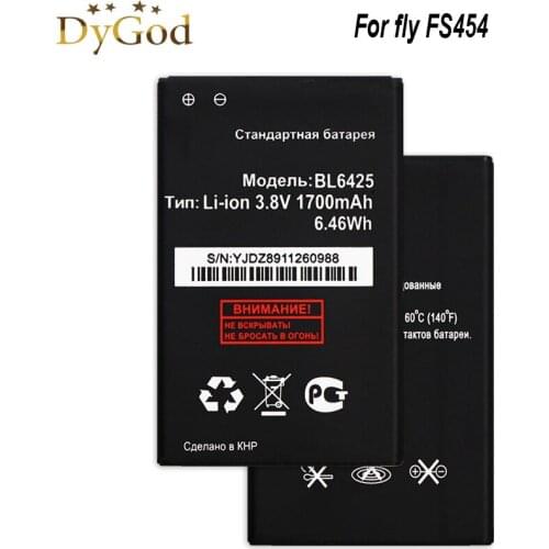 BL6425 fly FS454 Nimbus 8 Battery 1700mAh Accumulator High Quality