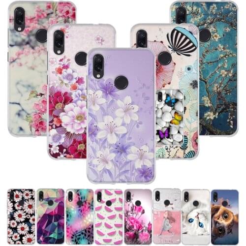 For Fundas Xiaomi Redmi Note 7 Case Cover for Redmi Note 7 Case Soft Silicone TPU 3d Cute Back Cover for Redmi Note 7 Case Capas