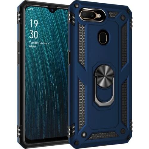 For Oppo A5s AX5s Case A12 A12S Armor Rugged Military Car Holder Ring Cover For Oppo A12 A12s A7 A5S Coque Fundas