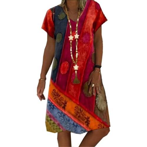 Summer Dresses With Print DERNMUUR China
