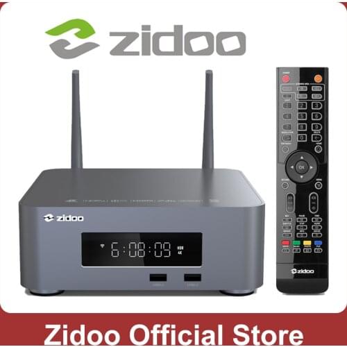 ZIDOO Z10Pro 4K Media Player 2G DDR4 32G eMMC Android 9.0 Z10Pro Dobly Vision HDR10+ Set Top Box with HDD Bay up to 14TB