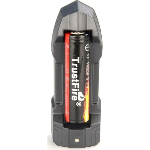 TrustFire Mini Portable Single Li-ion Battery Charger TR-010 + TrustFire 18650 3.7V 2400mAh Protected Lithium Battery with PCB