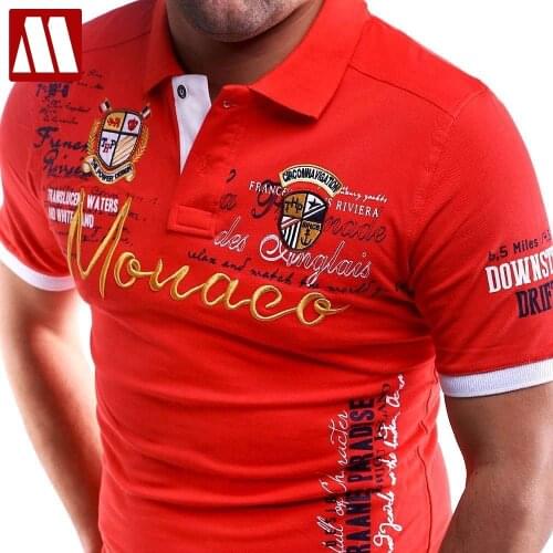 2021 Men Short Sleeve Polo T Shirt Summer Brand Cotton Letter Printed Tees Male Turn-down Collar Tops