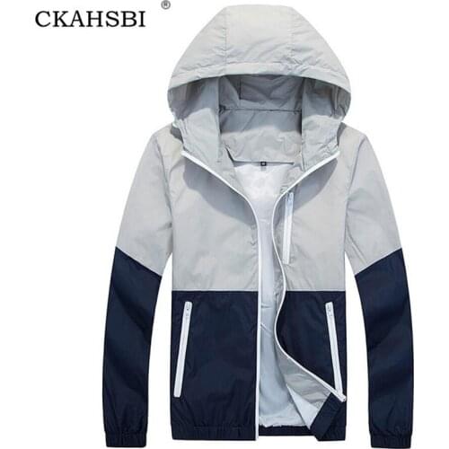 CKAHSBI Men Women Spring Autumn Windbreaker Hiking Jackets Outdoor Trekking Camping Climbing Windbreaker Male Coats XXXL