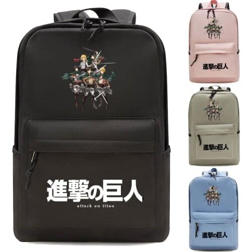 Attack on Titan Print Backpack Men Backpack Fashion Laptop Backpack Travel Backpack Backpack