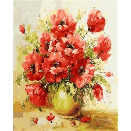 PAINTBOY DIY Framed Pictures Painting By Numbers DIY Digital Canvas Oil Painting Home Decor For Living Room Wall Art