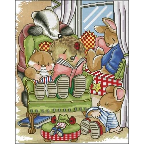 Tell a story patterns Counted Cross Stitch 11CT 14CT 18CT DIY Chinese Cross Stitch Kits Embroidery Needlework Sets