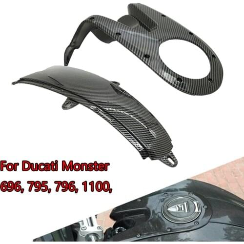 Carbon fiber Fuel tank housing fairing suitable for Ducati Monster 696, 795, 796, 1100 fuel tank upper and lower panels