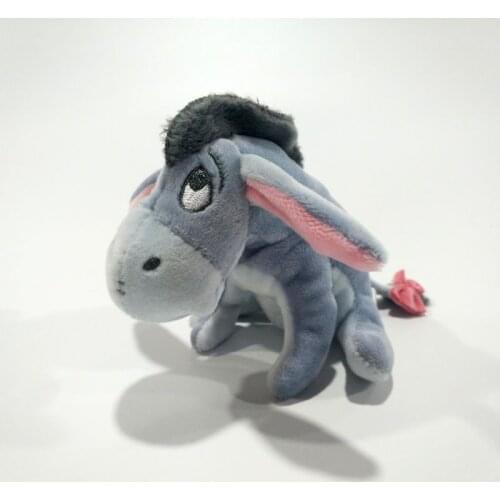 10CM Cartoon Disney Winnie Pooh Bear Eeyore Plush Toys Disney Eeyore Stuffed Plush Dolls Toys Gifts for Children Girls