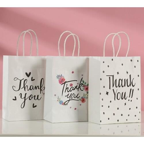 10pcs Wholesale Black gift bags with handles/Small paper shopping bags/pink shopping paper bag