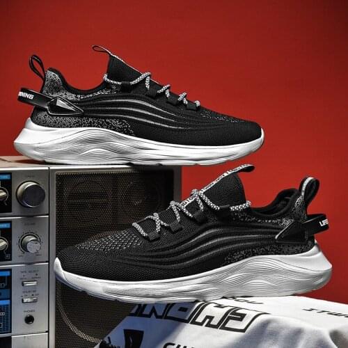 Causal Shoes For Men Sneakers Men Shoes Lightweight Casual Fashion 2020 Black Breathable Sports Sneakers-for-men Sport Light