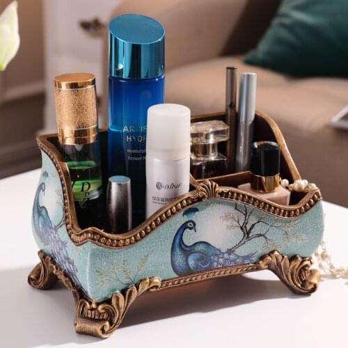 GY Remote Control Dresser Bathroom Cosmetics European American Living Room Home Creative Multi-Functional Desktop Storage Box