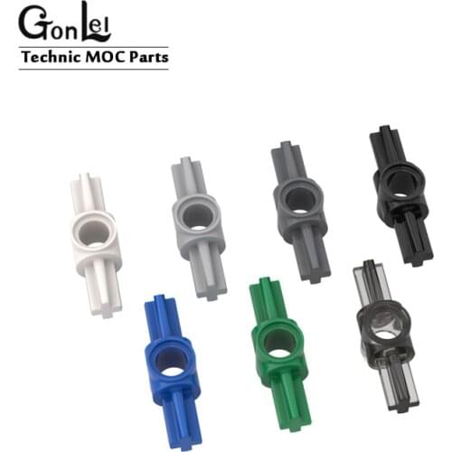 20Pcs/lot High-Tech Connectors MOC Parts 27940 BEAM 1 with 2 CROSS AXLE [180 Degree] Building Block Bricks DIY Toys Parts