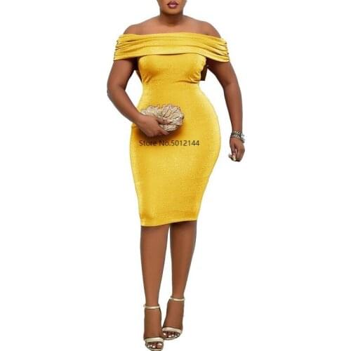 Sexy Off Shoulder Pencil Dress Women High Waist Ruffles Slash Neck Prom Evening Knee Length Pink Sweet Elegant Bodycon Dresses