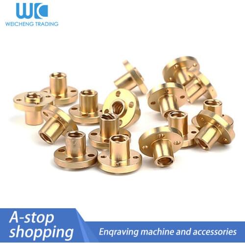 1PC 3D Printer T8 T10-8mm 4mm 1/2/10/12/14mmTrapezoidal Screw for Supporting Copper Nut Stepper Motor Guide screw for Lead Screw