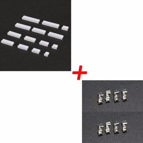 10/20/50 Set XH2.5 Connector 2.5mm Pitch Plastic Shell Housing 2/3/4/5/6/7/8/9/10/11/12P Female Connector & Female Terminal