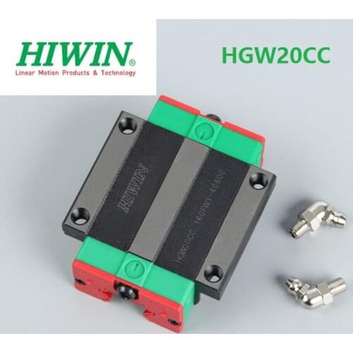 2pcs HGW20CC original Hiwin flanged block carriage for HGR20 linear guide rail