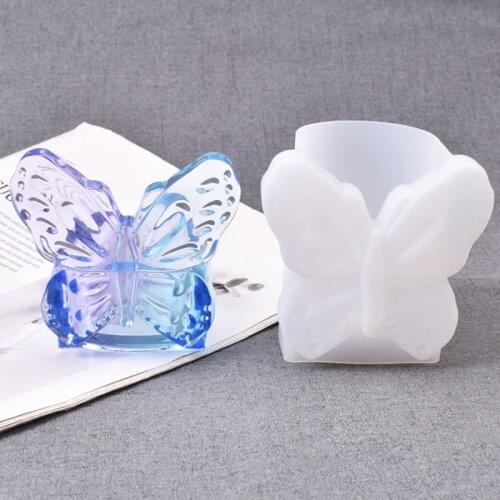 3D Butterfly Box Mirror Silicone Mold for Uv Resin Epoxy Mold Art Supplies Uv Gift Box Jar Jewelry Tools for Resin Making