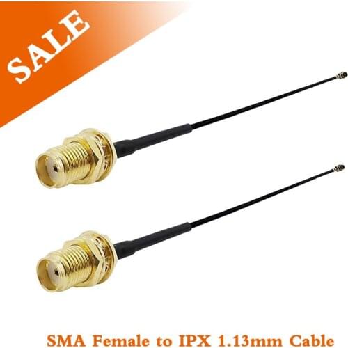 5Pcs SMA Female Jack to UFL U.FL IPX IPEX Mini PCI 1.13 Cable Connector Gold plated SMA Female to Ufl/Ipx Coaxial Cable 5-20CM