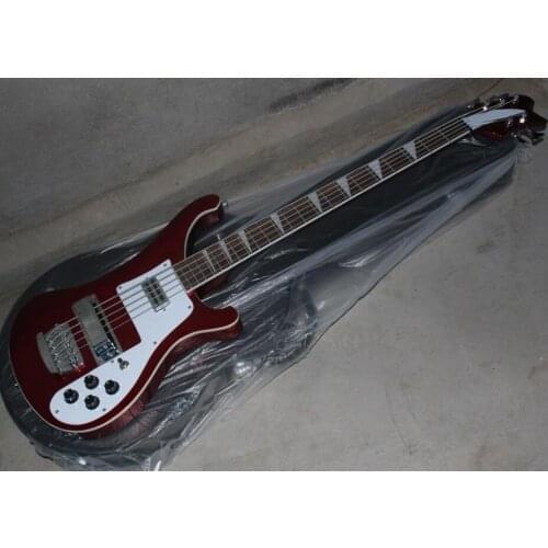 5 strings Rickenback 4003 fireglo electric bass metallic red finish 5 string Ricken 4003 bass Free Shipping