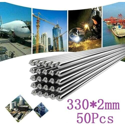 50pcs 33CM*2.0mm Easy Melt Welding Rods Aluminium Welding Rods Brazing Stick For Soldering Aluminum No Need Solder Powder
