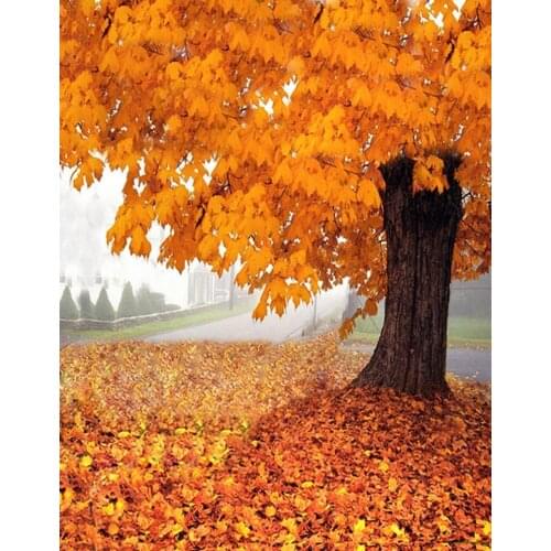 5x7ft Fall Maple Leaf Photography Backdrops Photo Props Studio Background