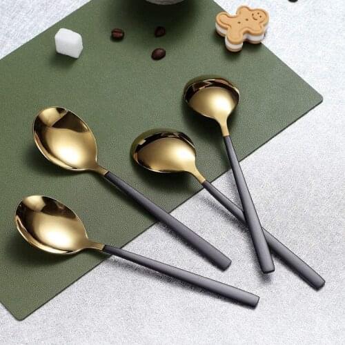 8 Pcs Dessert Spoons Stainless Steel Teaspoons Coffee Spoons Dinner Spoons Small Spoons Set Dishwasher Safe 7.8inch