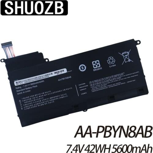 SHUOZB AA-PBYN8AB AA-PLYN8AB Laptop Battery 7.4V 45WH For SAMSUNG NP530U4B NP530U4C NP535U4C NP520U4C NP530U4C-A08RU New