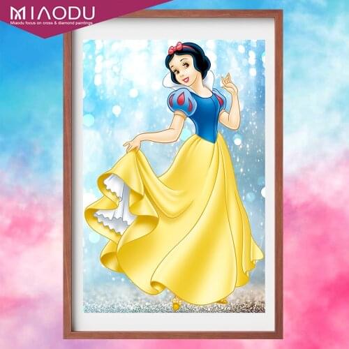 Disney Snow White 5D Diamond Painting Cartoon Princess Diamond Embroidery Cross Stitch Rhinestone Mosaic Home Decor Gift