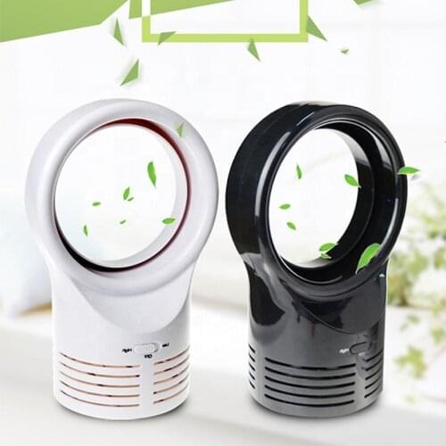 Bladeless Fan USB For Office Home Electric Portable With Double Side Desk Mini Fans No Leaf Cooler Cooling High Quality FS38