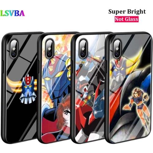 Black Cover Grendizer G5 Anime Japan for iPhone 11 11Pro X XR XS Max for iPhone 8 7 6 6S Plus 5S 5 SE Glossy Phone Case